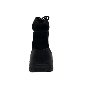 Bottes tactiques en cuir pleine fleur pour hommes - Bottes <span class=keywords><strong>de</strong></span> travail antidérapantes, randonnée imperméable, prix direct d'usine - Product Image 4