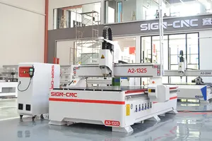 Obral besar tanda 3D 4*8 kaki mesin ukiran kayu kecepatan tinggi 3 sumbu CNC Router untuk dijual