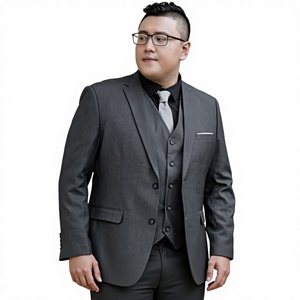 Formal Wear Blazer Design For Fat Man Verified Supplier Fat Men Suit Plus  Size Business Suits