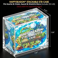 Boîte de protection magnétique personnalisée en acrylique moderne monobloc super pressurisée Op-01 pour cartes de jeu, présentoir