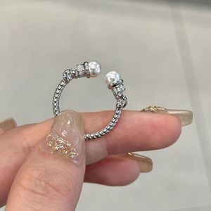 Anillo de Plata de Ley S925 con Diseño de Espiral Antigua y Perla, Ajustable, con Perla Shijia para Mayor Comodidad - Product Image 1