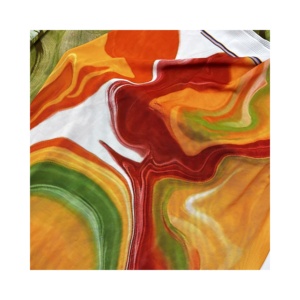 Chất Lượng Cao Sang Trọng 93% Polyester 7% Spandex Pha Trộn Đàn Hồi Lưới Tie-Dye In Vải Cho Dresses - Product Image 1