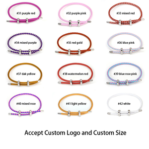 Pulseras Unisex <span class=keywords><strong>de</strong></span> Acero Inoxidable con Forma <span class=keywords><strong>de</strong></span> 8 en Oro <span class=keywords><strong>de</strong></span> 18K, Modernas y Coloridas, con Cable Trenzado y Piedras Principales <span class=keywords><strong>de</strong></span> Diamante y Perla - Product Image 4