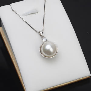 Base de Plata S925 para Colgante, para Mujer, 13-14 Perlas, Accesorios y Componentes para Joyería DIY, Soporte Vacío, Estilo Moderno 814 - Product Image 4