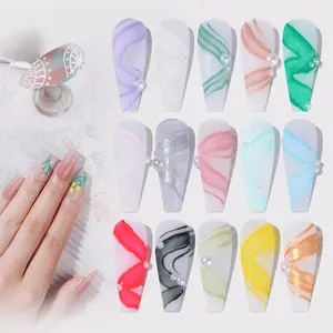 2D Sculpture Gel Color new fashion colour nail shop special hot style colour gel 12 couleurs set uv gel vernis à ongles