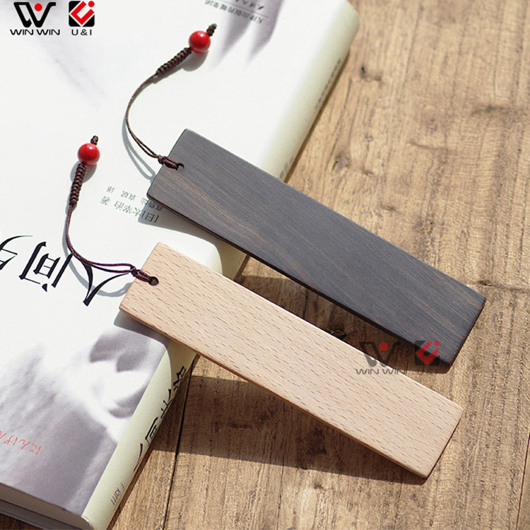 Пользовательская модная деревянная Закладка из бамбука стандартного размера с лазерной гравировкой