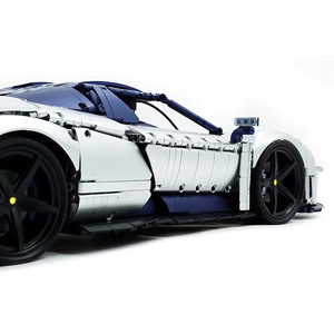 Y18004 Ma Wang F80 Mechanical <b>Building</b> <b>Block</b> Racing Car Adult High-Difficulty Assembly ABS Plastic 1:8 Scale Model Toy for Age - Product Image 5
