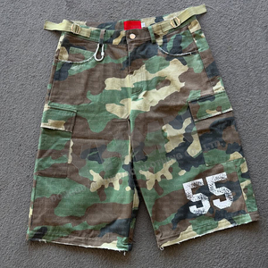 Custom Multi Pocket Print Detachable Convertible Oversize Utility Carpenter Camouflage <strong>Camo</strong> <strong>Cargo</strong> Short Jorts Baggy Pant <strong>Men</strong> - Product Image 4