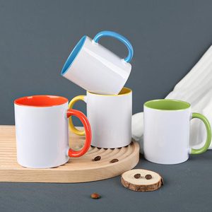 Gloway đa màu gốm <span class=keywords><strong>Mug</strong></span> <span class=keywords><strong>DIY</strong></span> in ấn 11oz thăng hoa <span class=keywords><strong>Mug</strong></span> tùy chỉnh chuyển in ấn cốc - Product Image 1