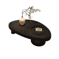 Table basse élégante en bois en forme de feuille pour salon, canapé, coin, table à thé, chambre à coucher, table de chevet, table
