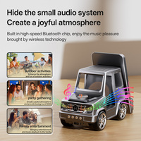 Stasiun Pengisian Daya Nirkabel Desain Mobil 6 in 1, Pengisi Daya Cepat 15W untuk Ponsel, Jam Tangan, dan Earbud dengan Speaker Jam Digital