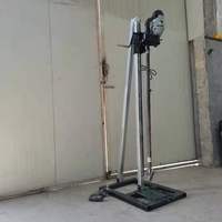 Mini-foreuse électrique portative pliable 220V 2.5kW pour puits d'eau, à levage vertical, de type industriel