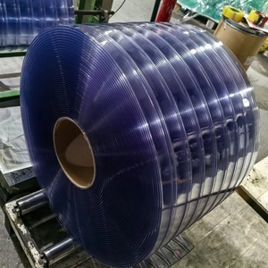 Rouleau de rideau en bande de PVC transparent de la Chine 2mm et 3mm d'épaisseur 200mm de largeur pour la protection d'entrepôt et de porte - Product Image 2