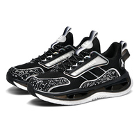 Chaussures de sport en maille d'été haut de gamme pour hommes, à lacets, respirantes, absorbant les chocs, semelle épaisse pour la marche et la course.