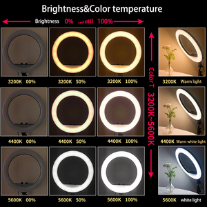 ไฟวงแหวน18นิ้ว LED เติมความงามไฟสามสีปรับความสว่างสูงแบตเตอรี่ถ่ายภาพพร้อมกระเป๋า - Product Image 3