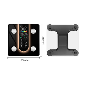 Báscula de grasa corporal con pantalla a color de 280 pulgadas, 25 indicadores corporales, báscula de peso inteligente para el hogar, báscula de grasa corporal precisa, personalización ODM. - Product Image 2