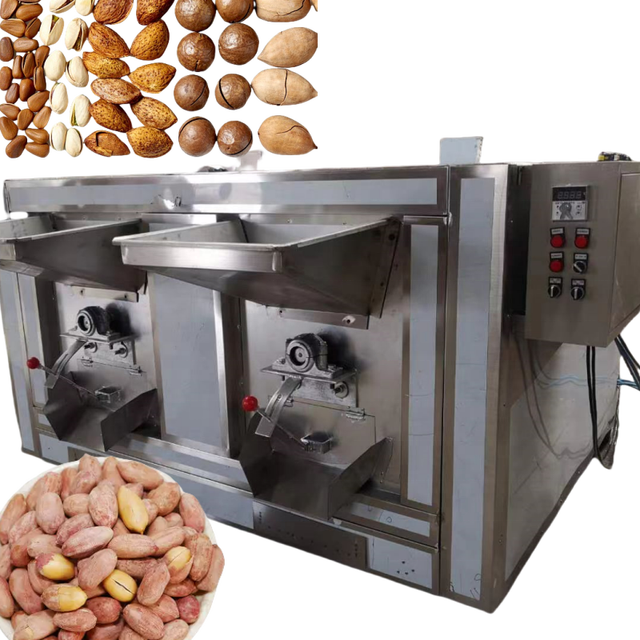 Industrial Good Quality Peanut Soybean Roaster Pistachio Sesame Cashew Nut Roasting Machine Peanut Processing Equipment