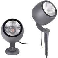 Lampe de jardin moderne étanche IP65 en aluminium gris 10W 20W 30W, éclairage LED extérieur sur piquet