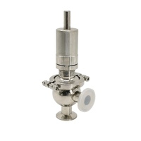 Katup Pengaman Manual Longding Sanitary Stainless Steel 304/316L Food Grade Clamp Relief Valve