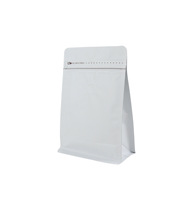 Grains de café feuilles de thé nourriture pour chien valve unidirectionnelle appât en feuille d'aluminium 50 pièces sacs d'emballage alimentaire scellés à huit côtés pour le stockage