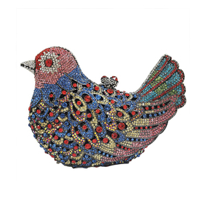 Women Bird Shaped Crystal Clutch Bag Unique Rhinestone Party Handbag Luxury <b>Purse</b> for Feast Formal Dinner Fete - Product Image 5