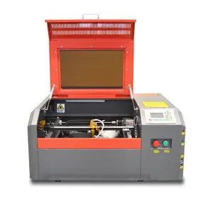 Small Laser Engraving Machine WER4040-40W/50W 60W / VOIERN CO2 Laser Cutting Machine 3020 4040 4060