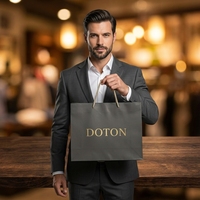 Coated Paper Luxury Gift Paper Bag with Matt Lamination Long Ribbon Handle Suitable for Cosmetics