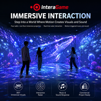 Personalizado 360 °   Sistema de Proyección Interactiva Inmersiva para Paredes y Suelos, Sala de Proyección Inmersiva Completa para Centros Comerciales, Museos y Centros de Entretenimiento Familiar