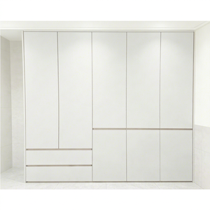 Armoire à portes battantes sur mesure en MDF écologique de bonne qualité pour toute la maison, fabricant direct, mobilier de chambre à coucher résidentiel moderne - Product Image 1
