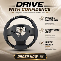 Volant pour Lexus LC200/LC200/Prado FJ150/FJ200 en cuir PU, 3 branches, 35 mm, avec grip