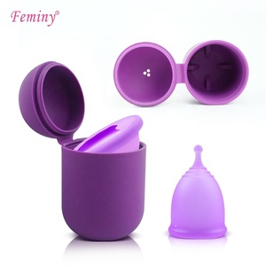 Caja de silicona Contenedores <span class=keywords><strong>Esterilizador</strong></span> <span class=keywords><strong>Menstrual</strong></span> <span class=keywords><strong>Copa</strong></span> <span class=keywords><strong>Menstrual</strong></span> Copas Estuche - Product Image 1