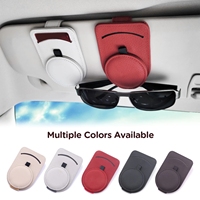 Clip de lunettes de pare-soleil en cuir universel pour intérieur de voiture, attache de billet de carte, Clips de support de lunettes de soleil portables, accessoires automobiles