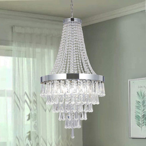 โคมไฟติดผนังคริสตัลทรงสี่เหลี่ยมสไตล์ยุโรป แสงสีทองหรูหรา สำหรับตกแต่งบันได ห้องนั่งเล่น ทีวี วิลล่า โรงแรม - Product Image 5