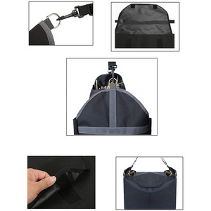 Bolsa para Heno de Caballo 60x25x48cm, Comedero Lento, Bolsa de Almacenamiento, Negra, Tela Oxford 600D - Product Image 4