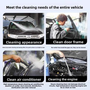 Ticari yüksek sıcaklık paslanmaz çelik buharlı temizleyici endüstriyel yüksek basınçlı araba yıkama mutfak gres ekipmanları manuel - Product Image 2