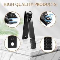 Kit de coupe-ongles professionnel - 26 pièces en acier inoxydable, kit de manucure, kit de soin des ongles, cadeau pour homme, mari, petit ami, parent
