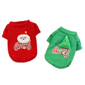 Pet <b>Christmas</b> Hoodie Red Santa Design Soft Polyester Dog <b>Cat</b> <b>Outfit</b> Holiday Wear - Product Image 5
