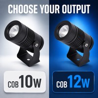 10W 12W COB LED Außen-Gartenstrahler Verstellbare Landschafts-Baumbeleuchtung für Wege, Höfe und Gebäude-Akzentbeleuchtung