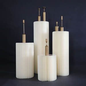 Nouveaux accessoires de mariage, chemins de route, Table à Dessert <span class=keywords><strong>Origami</strong></span>, colonnes pliantes en papier, colonnes romaines, décoration de fête de mariage - Product Image 3