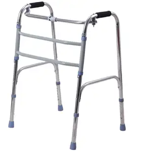 高品质铝合金折叠步行框架助行器残疾人和老年人使用可调助行器
