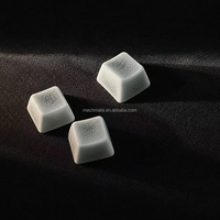 WASD Mekanik Klavye için Premium Gri Çatlak Sırlı Seramik Tuş Başlığı OEM Profili Özel Artisan