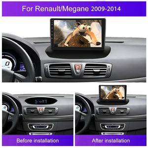 ชุดกรอบหน้าปัดและแผงหน้าปัด Podofo ขนาด 9 นิ้ว สำหรับรถยนต์ Renault Megane 3 รุ่นปี 2009-2014 พร้อม Canbus อุปกรณ์ตกแต่งรถยนต์ ขายส่งแบบ OEM - Product Image 2