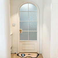 Portes Françaises à Rupture de Pont Thermique en Aluminium, Portes à Battants à Double Vitrage Isolant, Insonorisées pour Villa, Balcon, Portes Extérieures