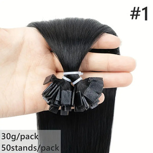 Perruque pour <span class=keywords><strong>femme</strong></span>, extension de cheveux tissée à la main, invisible, sans couture, volume moelleux, une seule pièce, à clipser, 35cm/45cm/55cm - Product Image 6