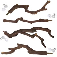 En gros Perchoirs pour perroquets en branches de vigne et de bois de poivre du Sichuan, Bâtons de perchoir en bois pour oiseaux, Accessoires pour cages à oiseaux