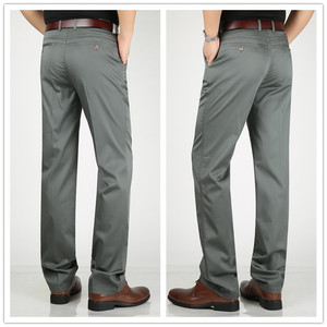 Pantaloni da Completo <span class=keywords><strong>in</strong></span> <span class=keywords><strong>Cotone</strong></span> YSMARKET per Uomo, Autunno Inverno, Tinta Unita, Formali, Business Casual, Stile Hip Hop - Product Image 4