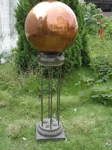 Benutzer definierte Dekoration Garten Metallkugel Verschiedene Größen Polierte Blick kugel Edelstahl kugel