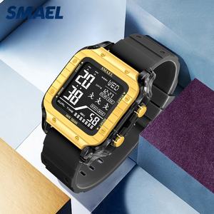 Reloj Deportivo Digital para Hombre SMAEL 8122, Resistente al Agua 5BAR, con Pantalla LED, Cronógrafo, Correa de Plástico, Estilo Lujoso - Product Image 3