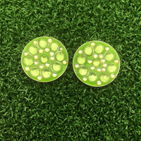 Marqueur de balle de Golf en métal pour femmes, bricolage Unique, cristal strass, accessoires de Golf, vente en gros, en vrac, prêt à être expédié