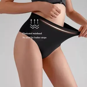 Hygieia High Waist Belly Control Underwear Slimming Shaping Thong Seamless Butt Lift Body Shaper Thong For Women